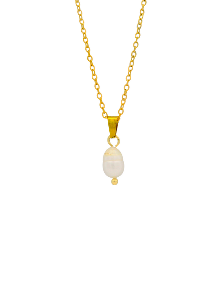 Collar Con Perlita Colgante