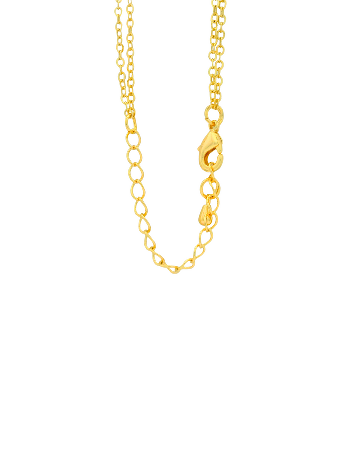 Collar Corbatin Con Tres Zirconias