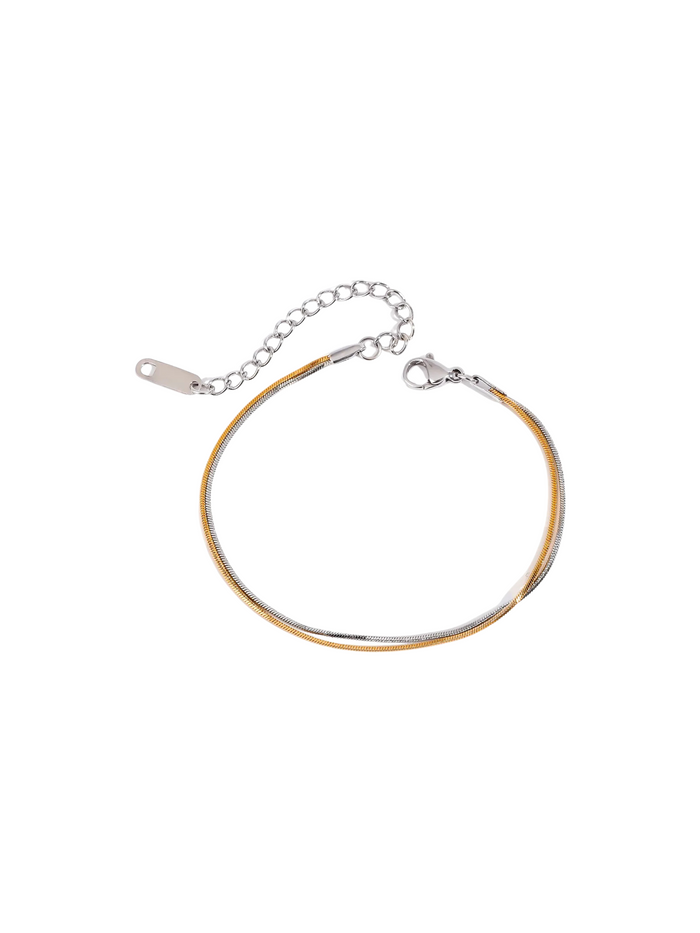 Pulsera Doble Delgada Combinada