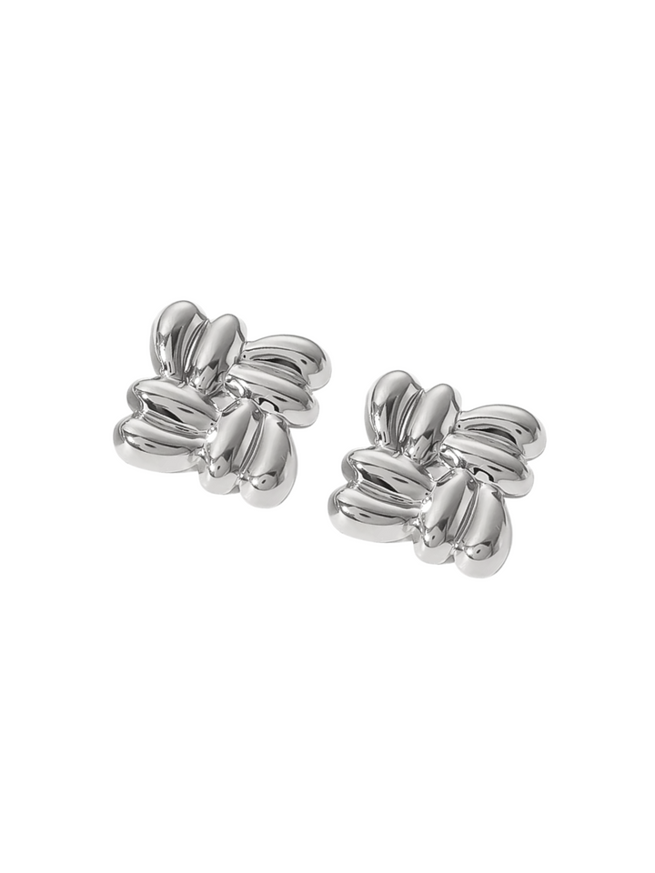 Par Arete Cuadrado Con Gotas