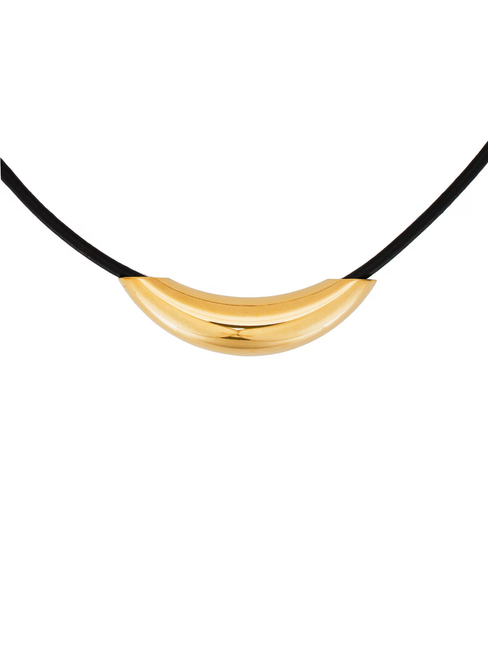 Collar Cordon Con Dije Dorado Curveado