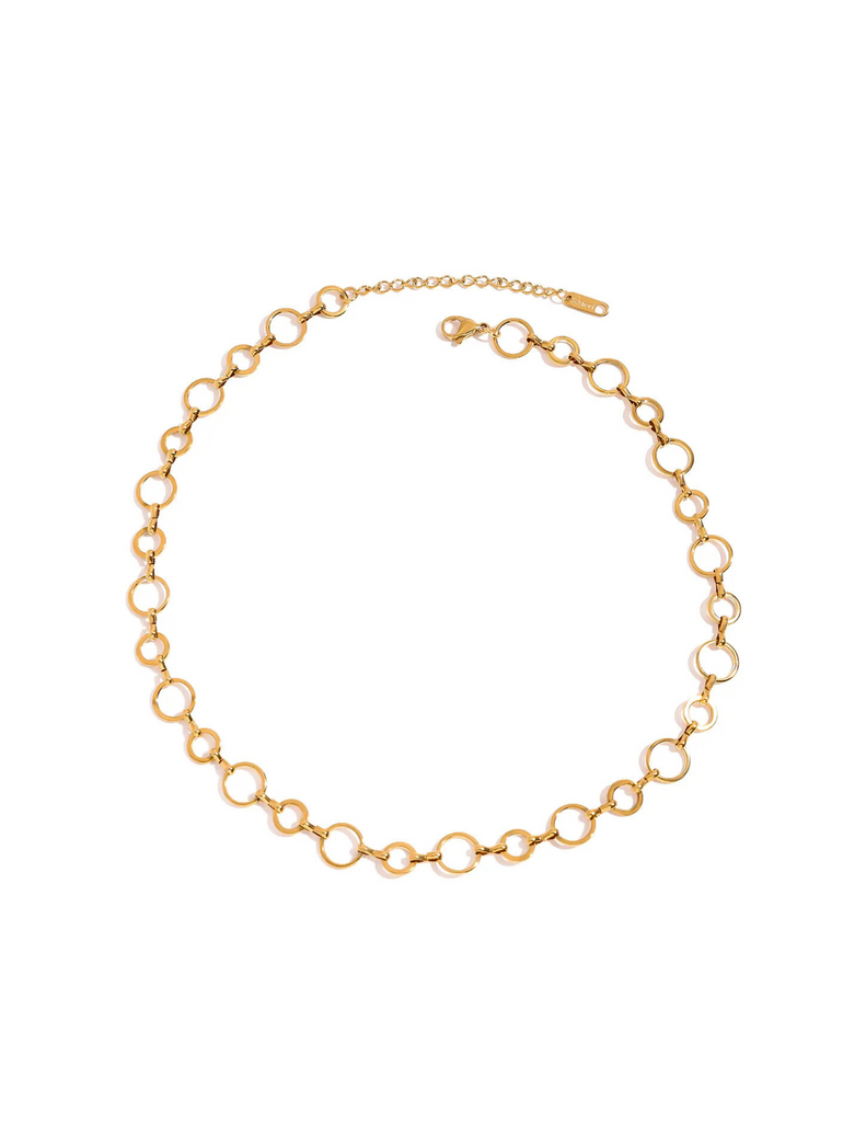 Collar Circulos Chicos y Grandes Planchados