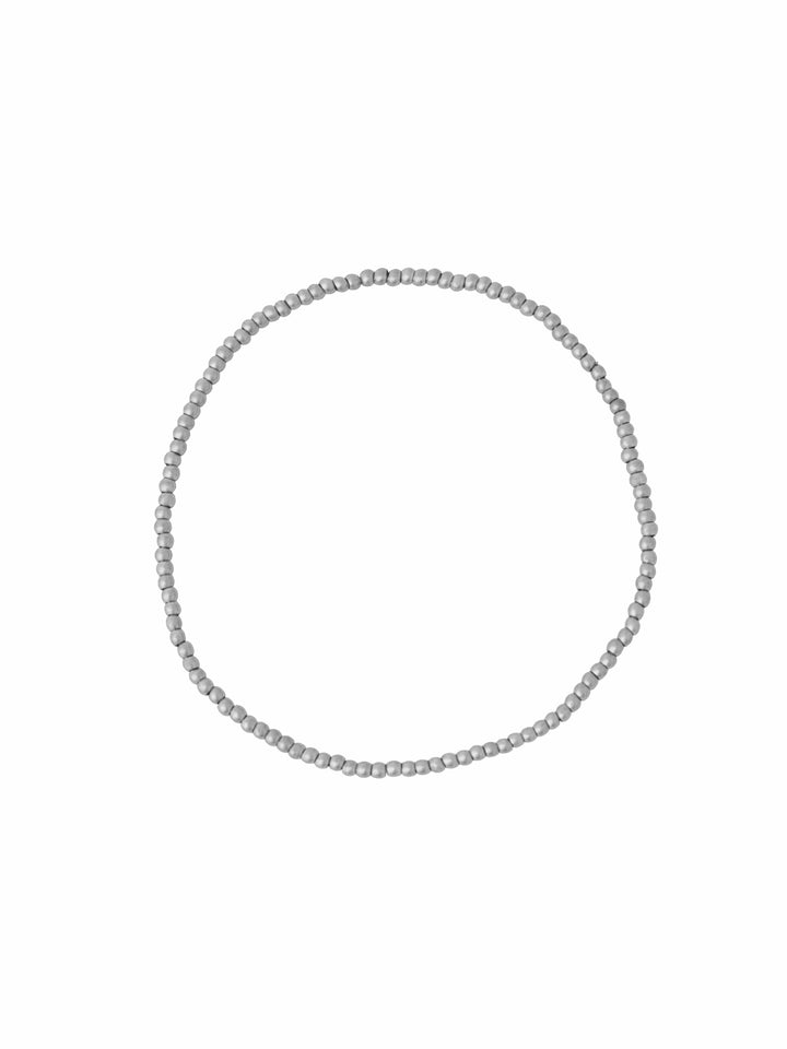 Pulsera Bolitas Plateadas