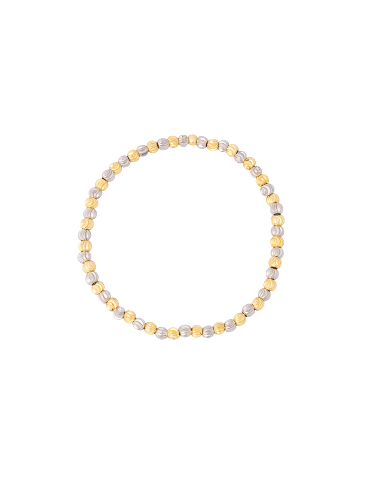 Pulsera Bolitas Combinadas Con Textura