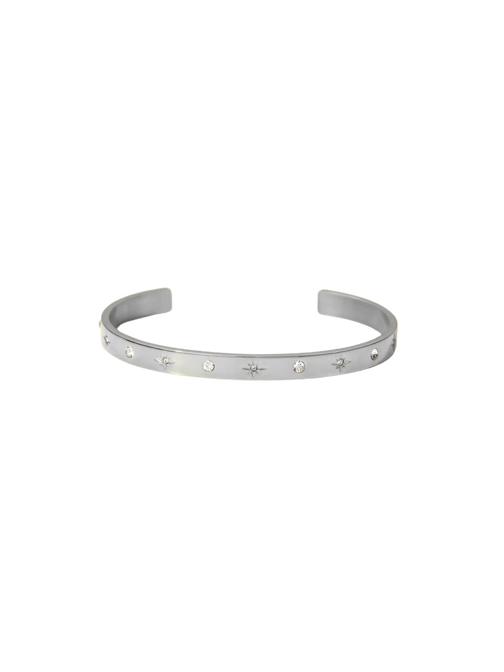 Brazalete Con Destellos y Zirconias Redondas