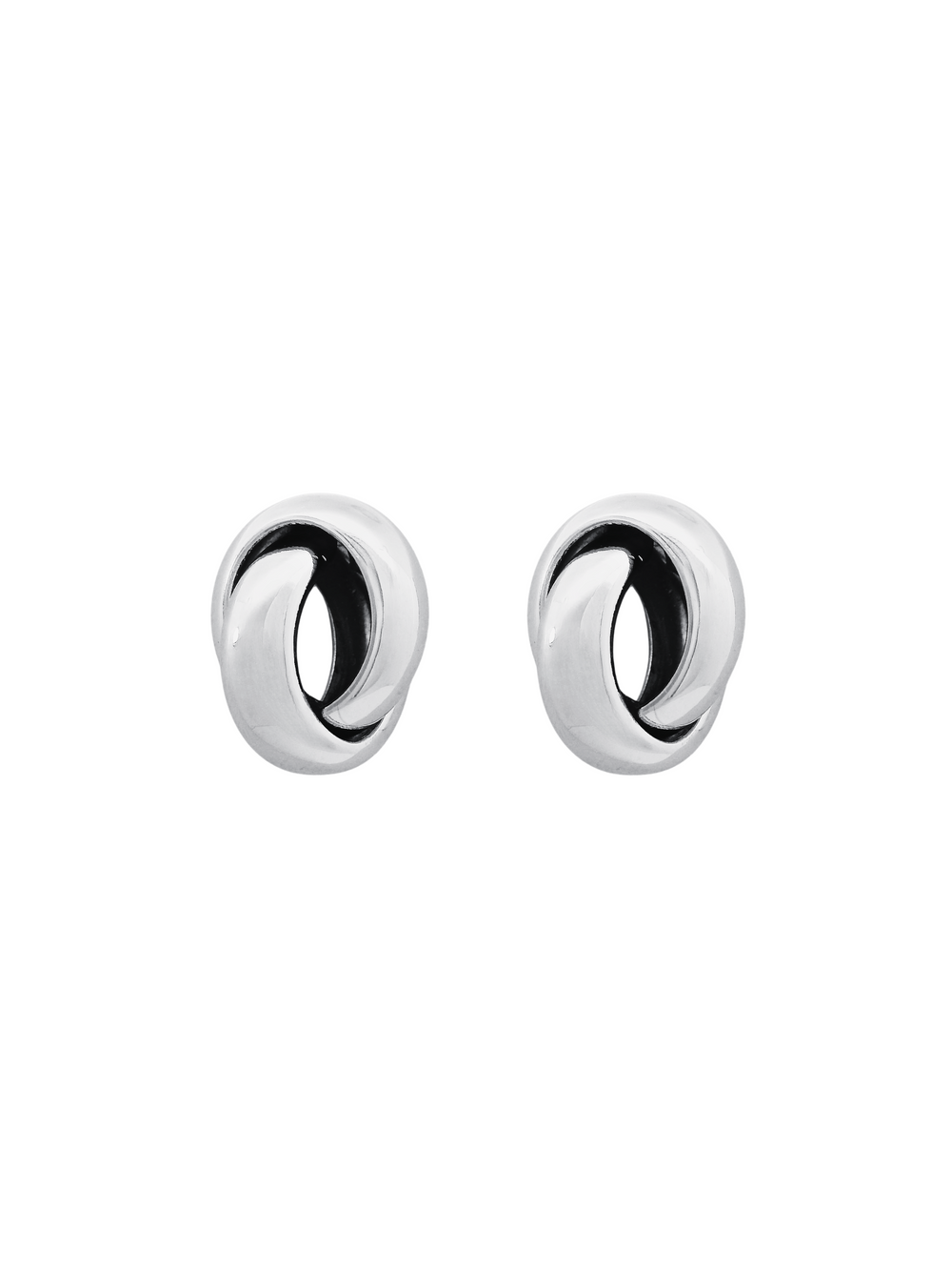 Par Arete Doble Circulo Enlazado