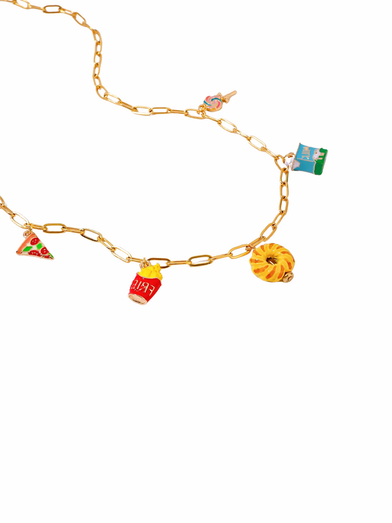 Collar Con Dijes Comida