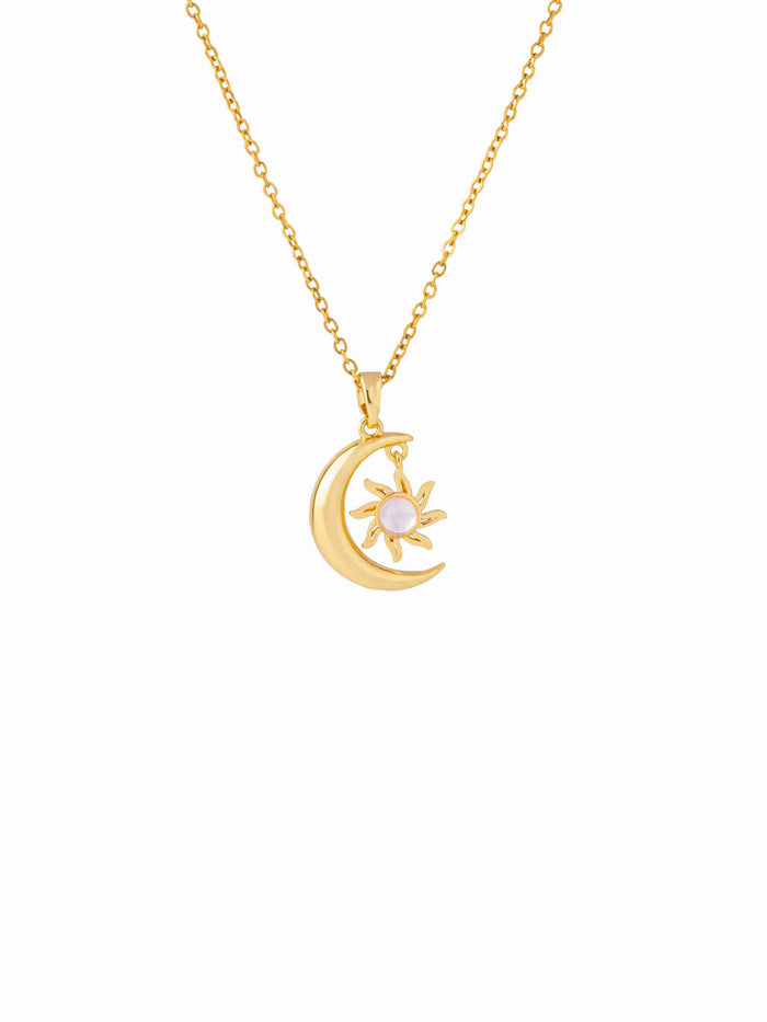 Collar Dije Luna Con Estrella