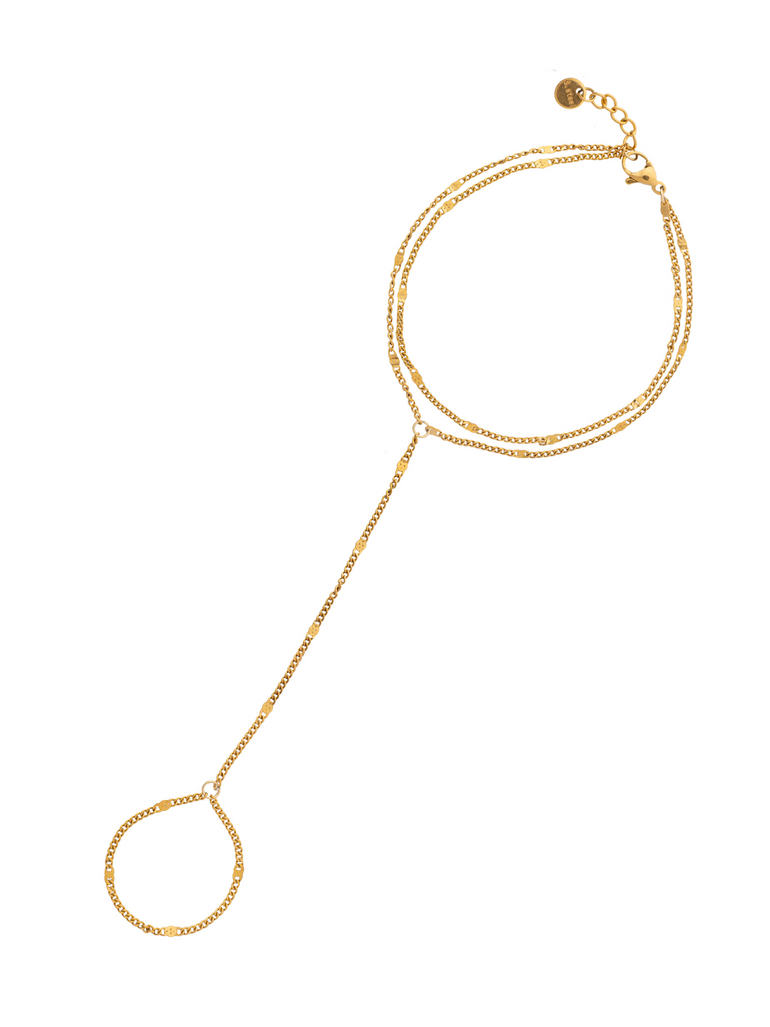 Pulsera Doble con Anillo