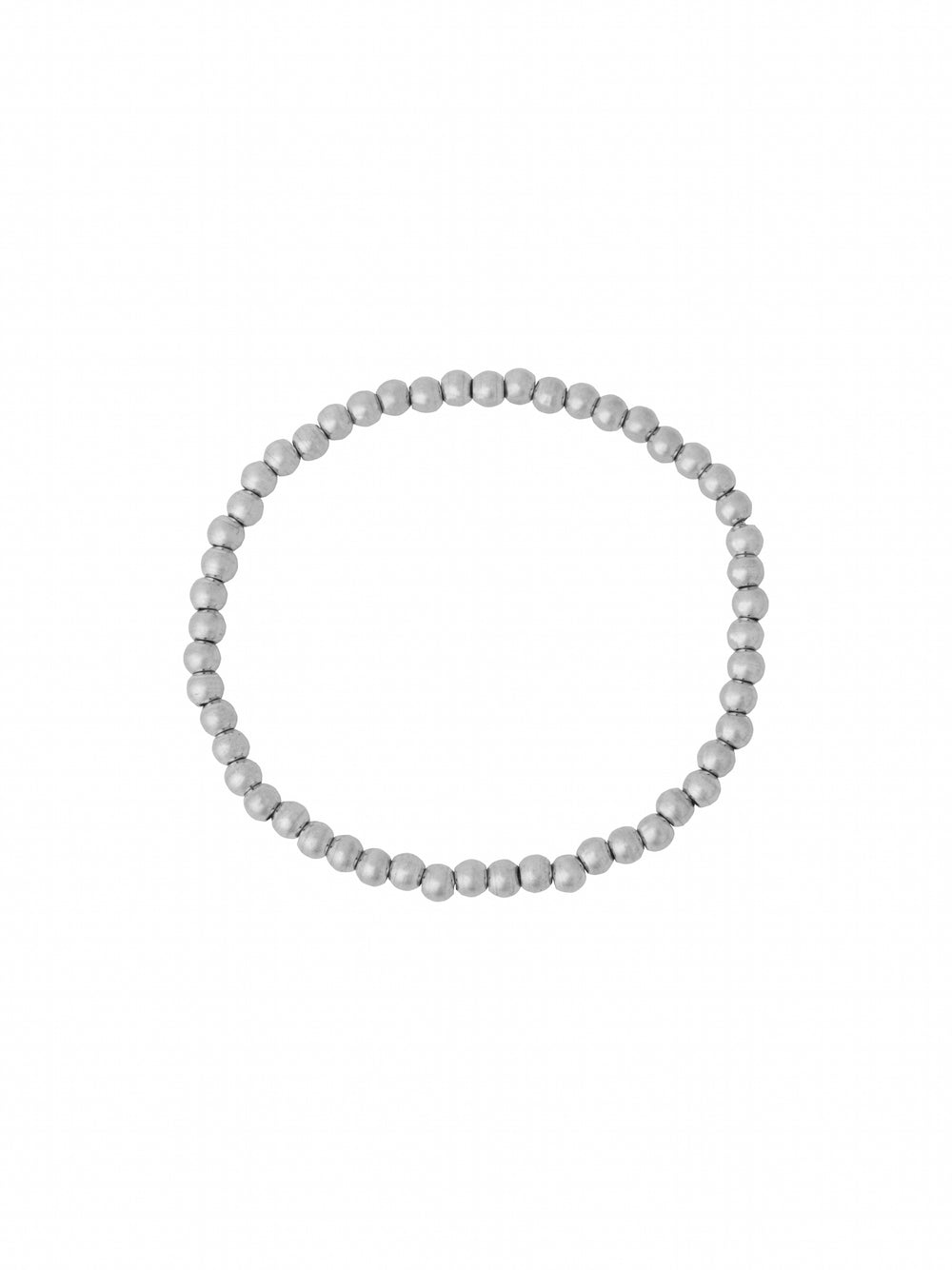 Pulsera Bolitas Plateadas