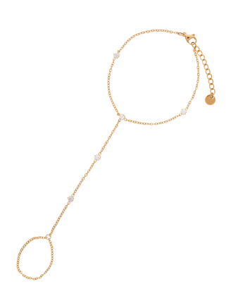 Pulsera Zirconias con Anillo