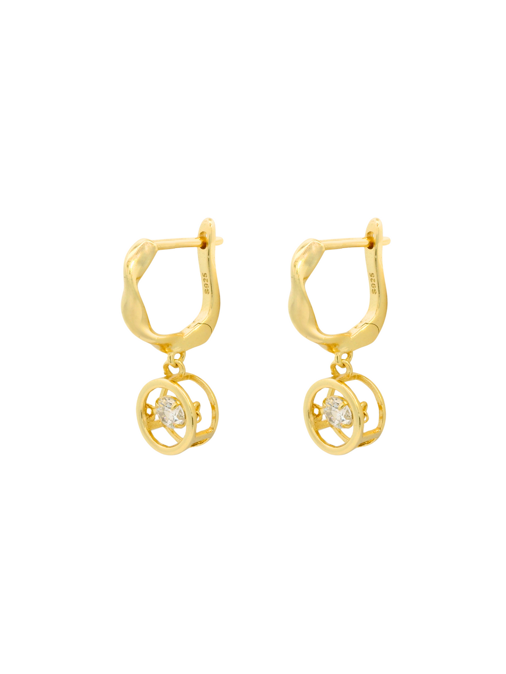Par Arracada Zirconia Circular