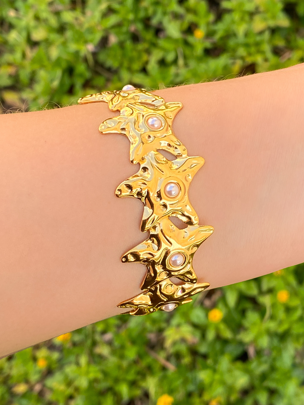 Brazalete Estrella De Mar Chunky