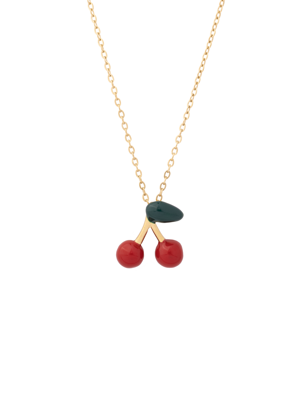 Collar Con Dije Cerezas