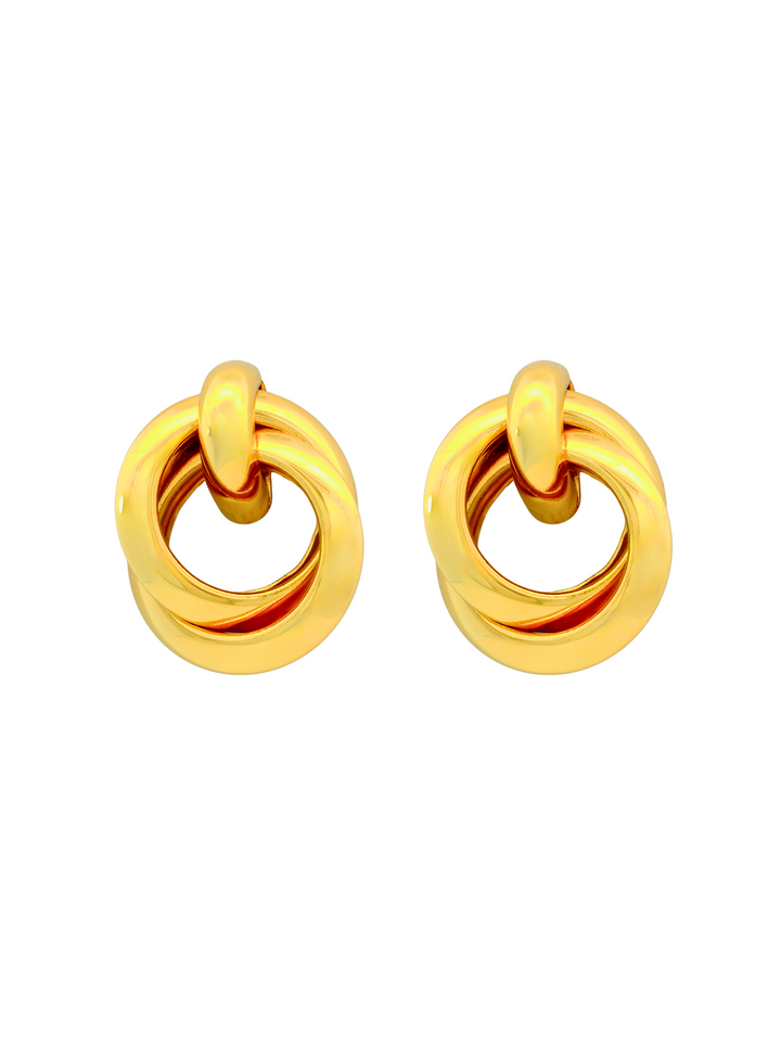 Par Arete Circulo Enlazado Chunky