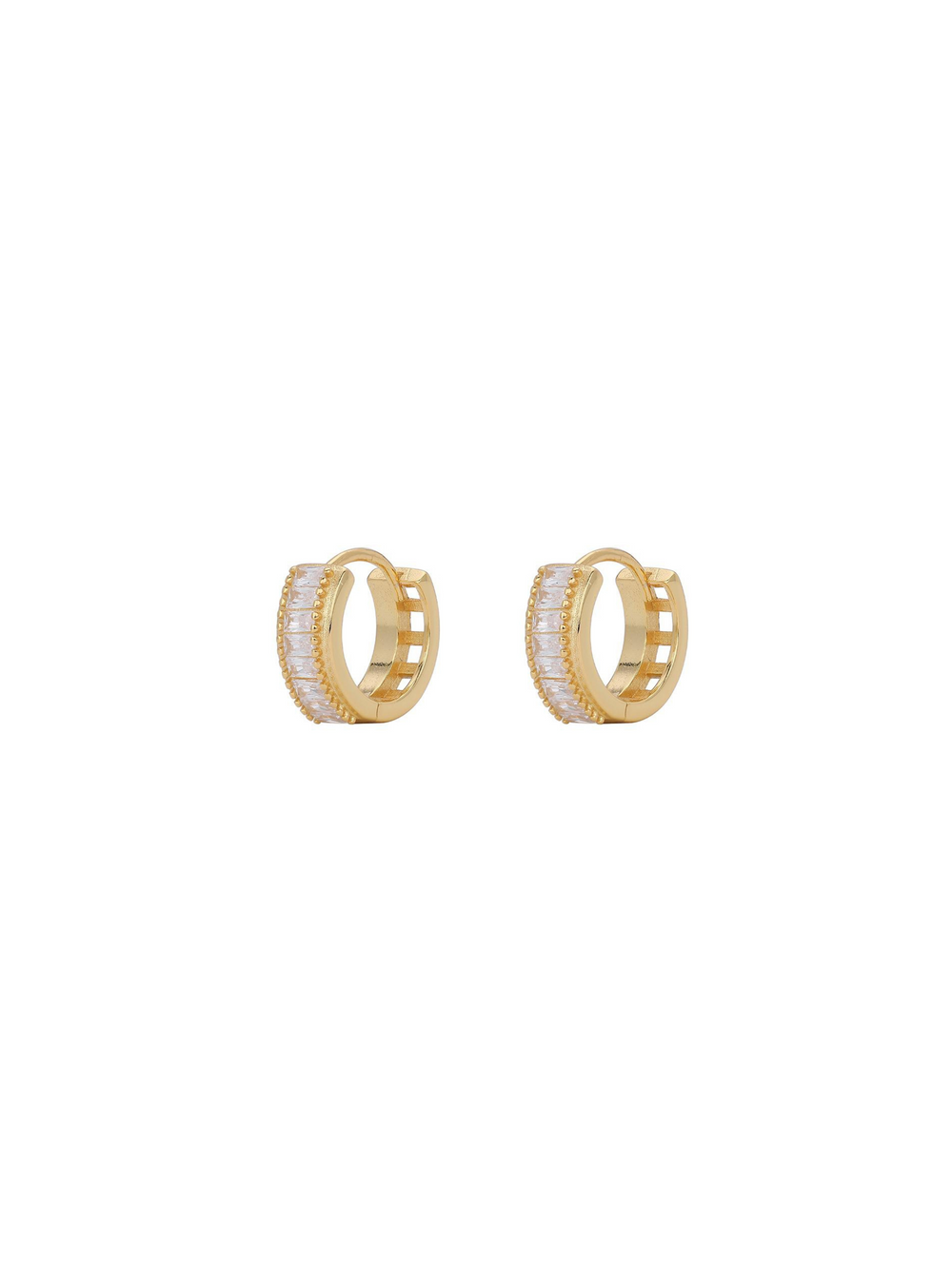 Par Arracada Baguettes 13 mm