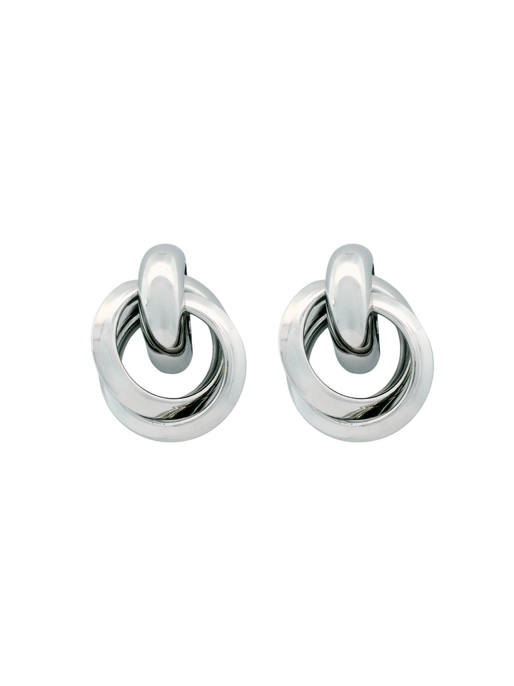 Par Arete Circulo Chico Enlazado Chunky