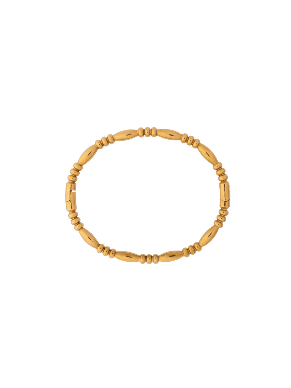 Brazalete Bolitas Ovaladas Intercaladas