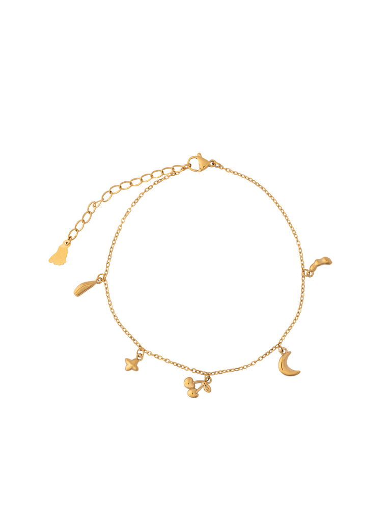 Tobillera Dijes Cereza, Luna