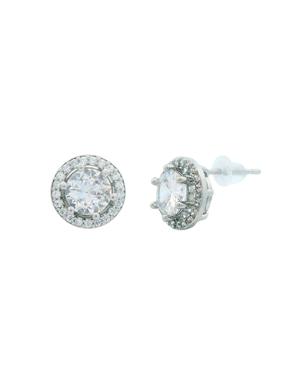 Par Arete Circulo Con Zirconias