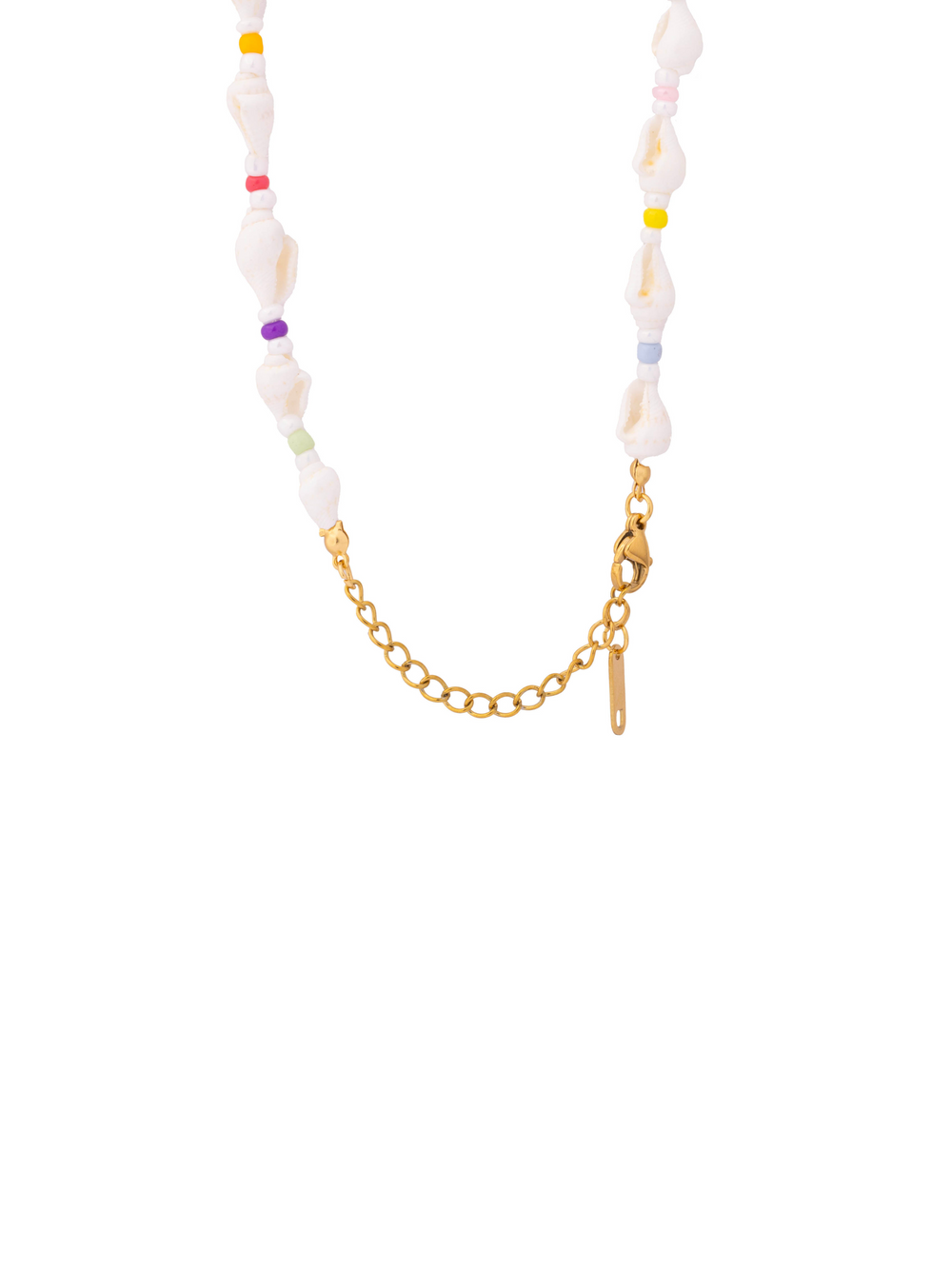 Collar Conchitas Con Piedras De Colores