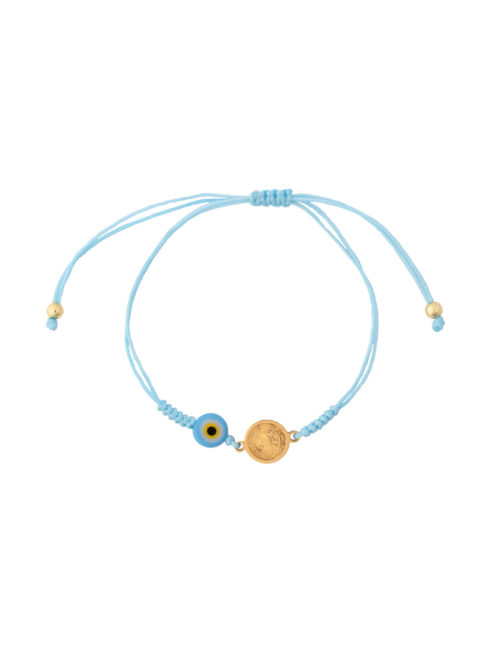 Pulsera Hilo Con Ojo Y San Benito