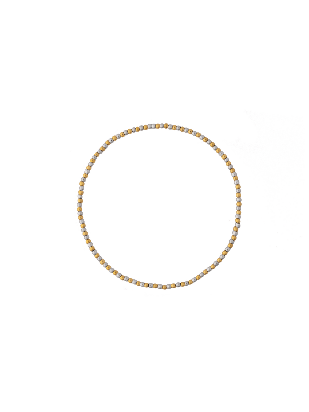 Pulsera Bolitas Dorado y Plateado