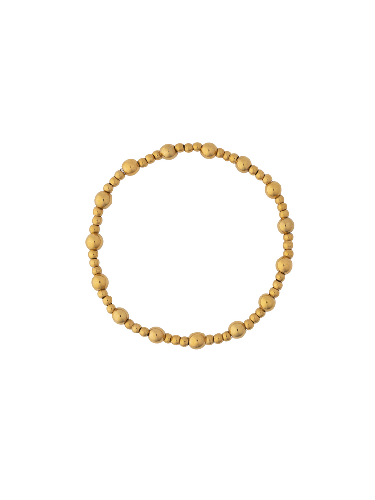 Pulsera Bolitas Intercaladas 3 mm y 5 mm