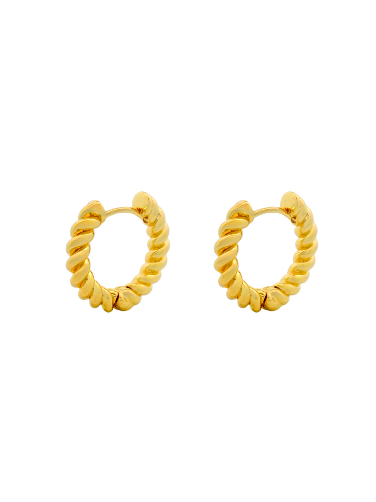 Par Arracada Trenzada 18 mm