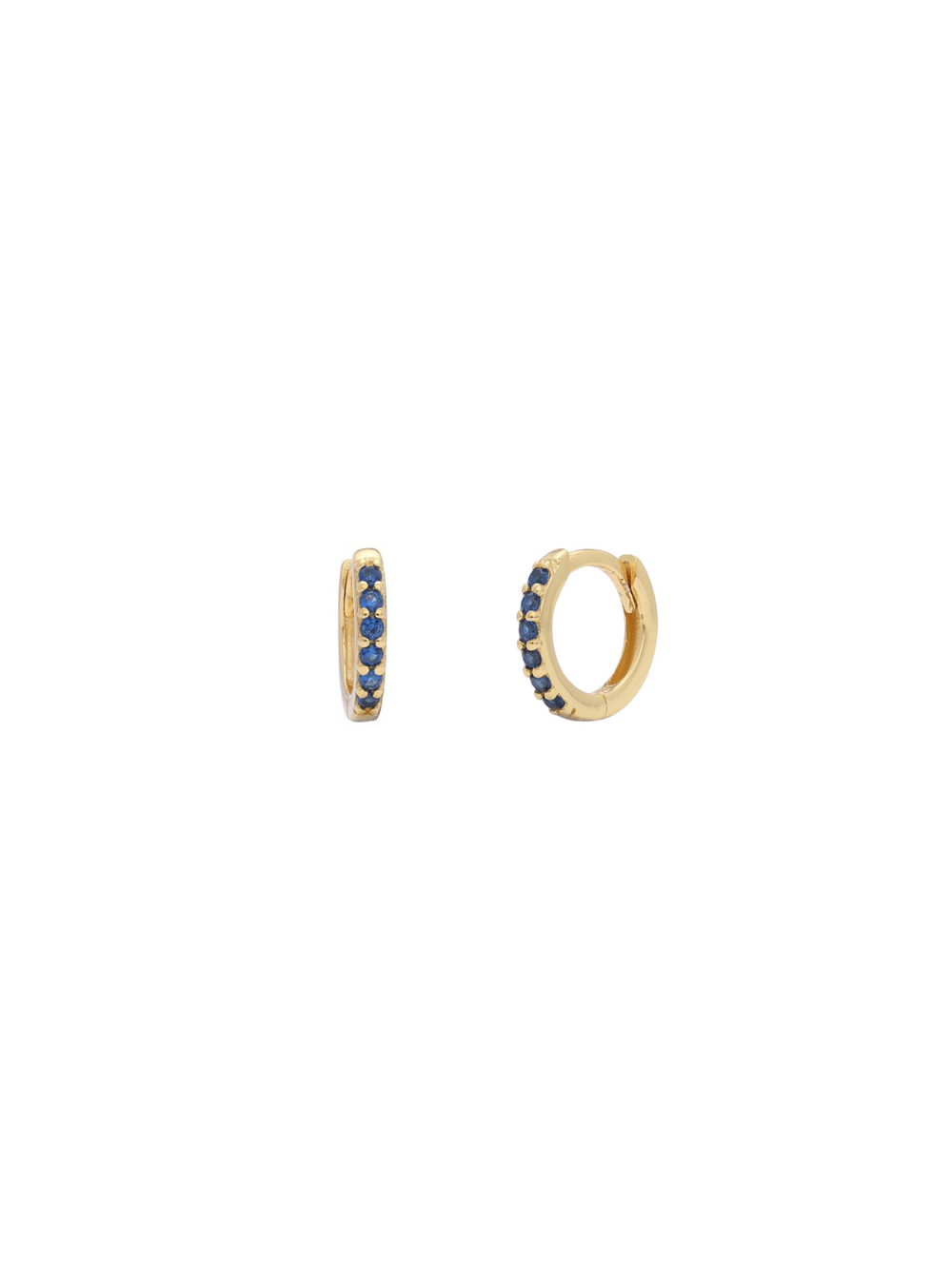 Arracada Zirconias Azul 10 mm