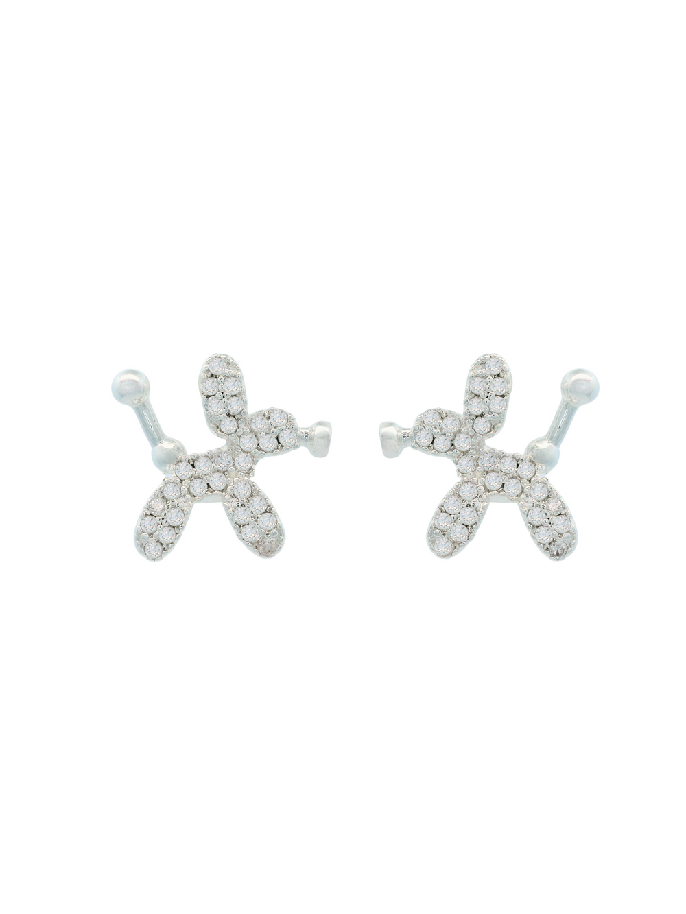 Par Arete Perrito Con Zirconias
