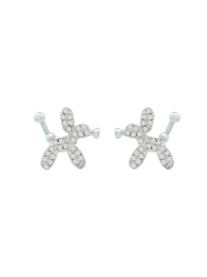 Par Arete Perrito Con Zirconias