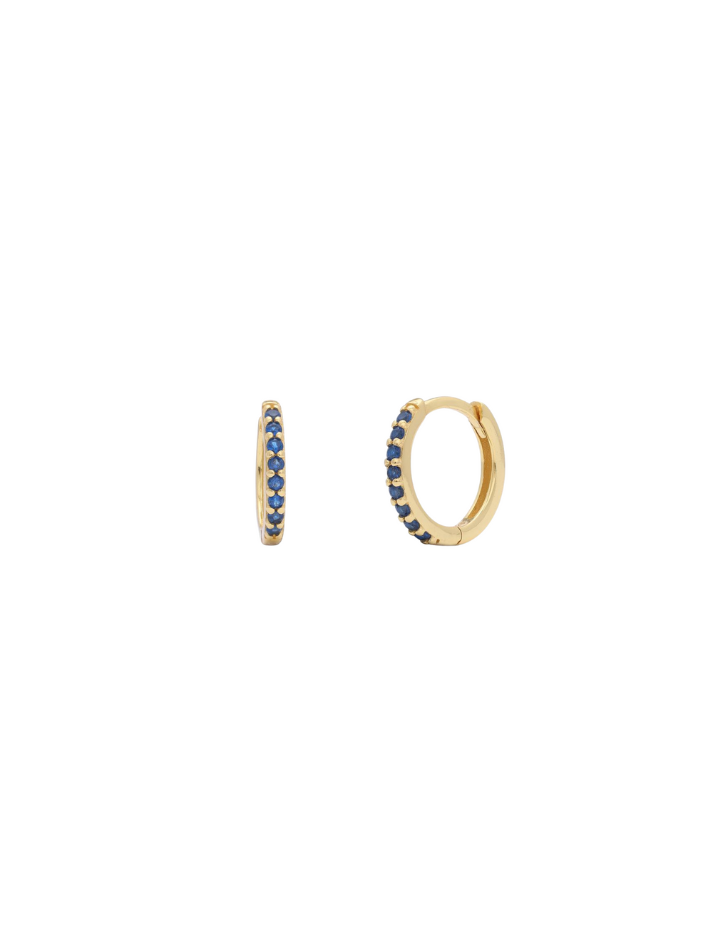 Arracada Zirconias Azul 12 mm