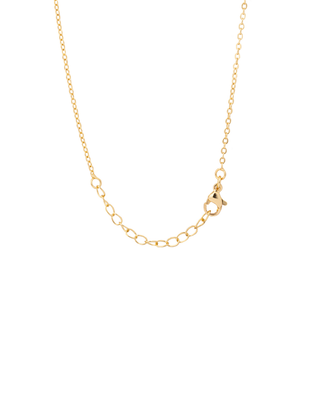 Collar Dije Virgen Contorno Zirconias
