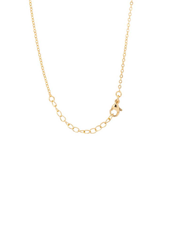 Collar Dije Virgen Contorno Zirconias