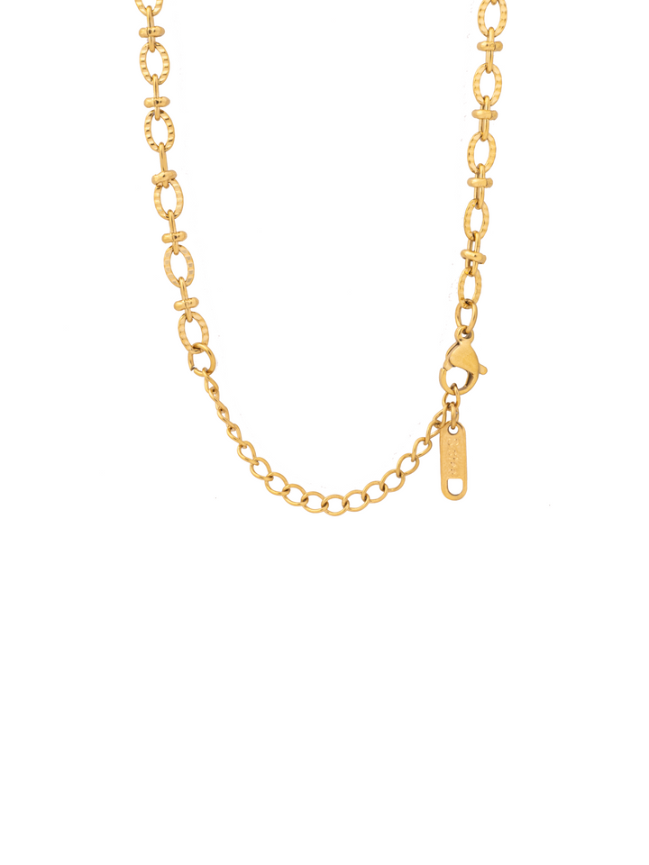 Collar Eslabones Ovalados Enlazados