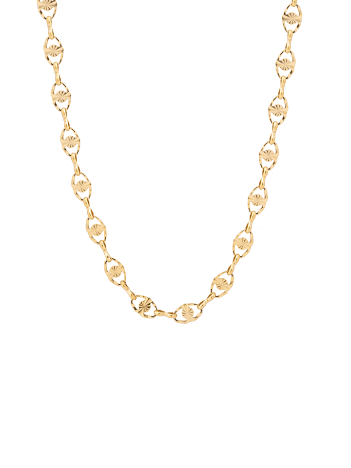 Collar Ovalos Con Textura y Circulo
