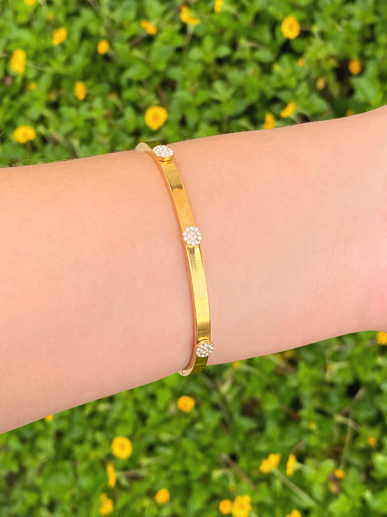 Brazalete Tres Zirconias