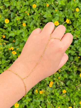 Pulsera Bolitas Con Anillo