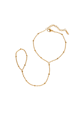 Pulsera Bolitas Con Anillo