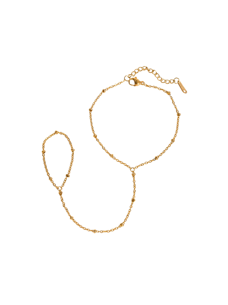 Pulsera Bolitas Con Anillo