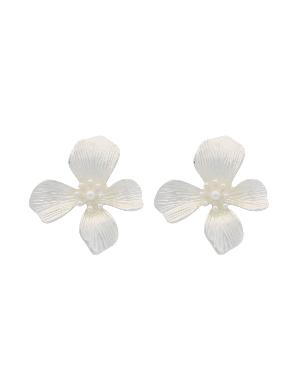 Par Arete Flor Cuatro Petalos