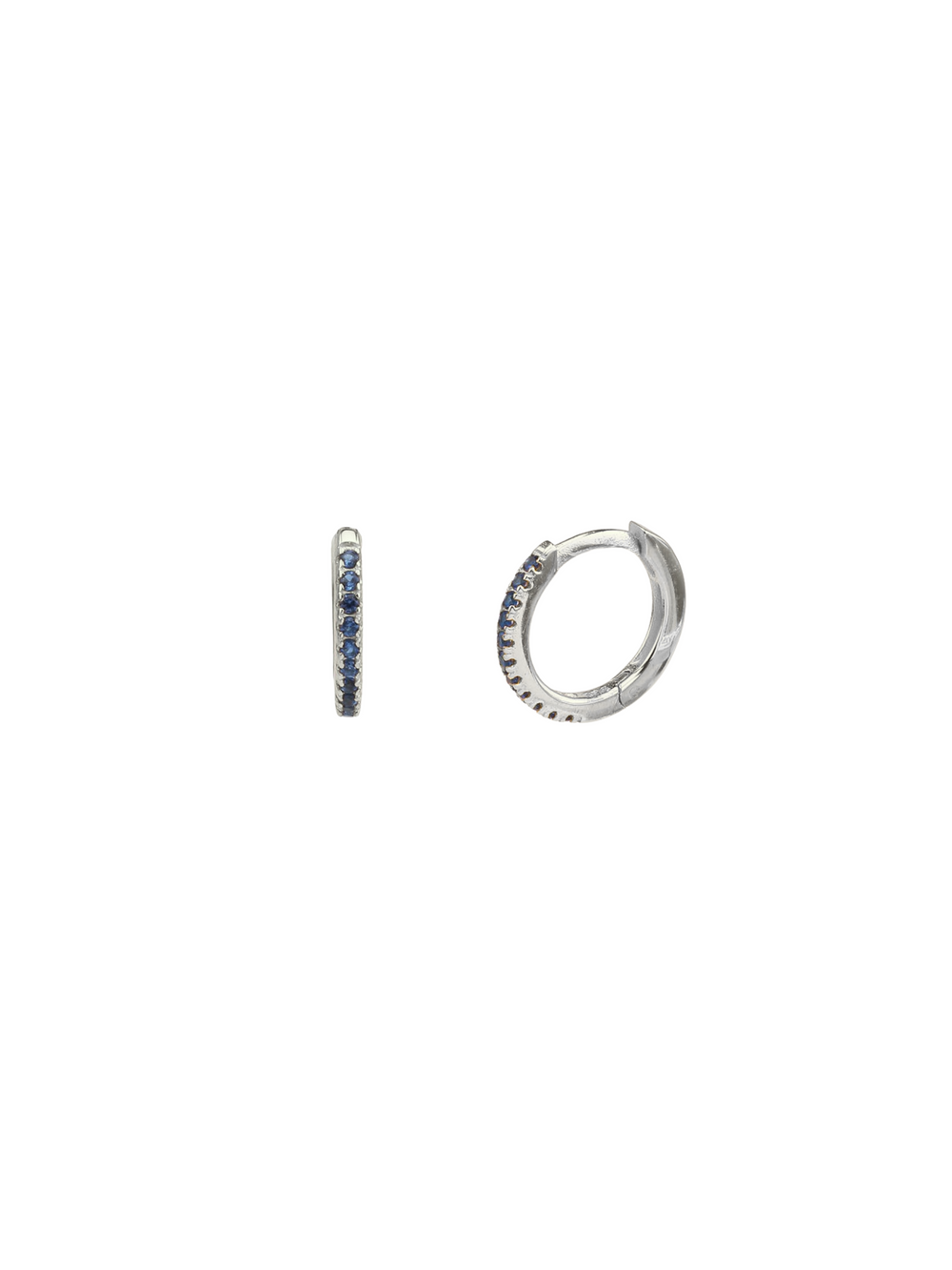 Arracada Zirconias Azul 11 mm