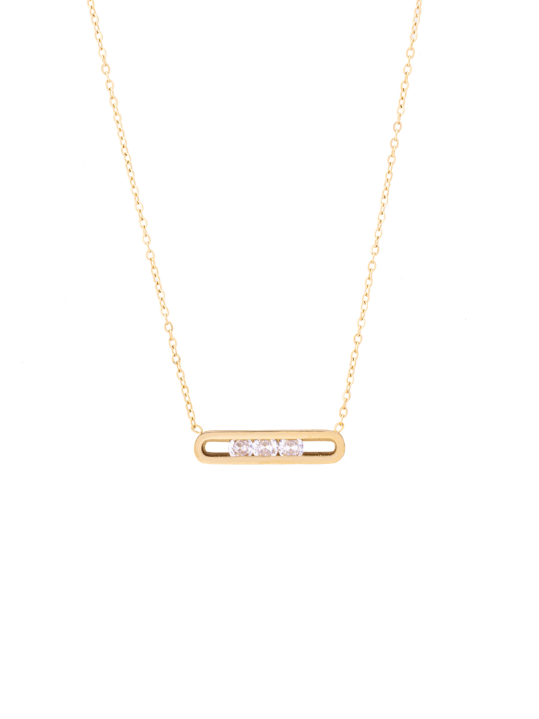 Collar Con Dije Rectangular