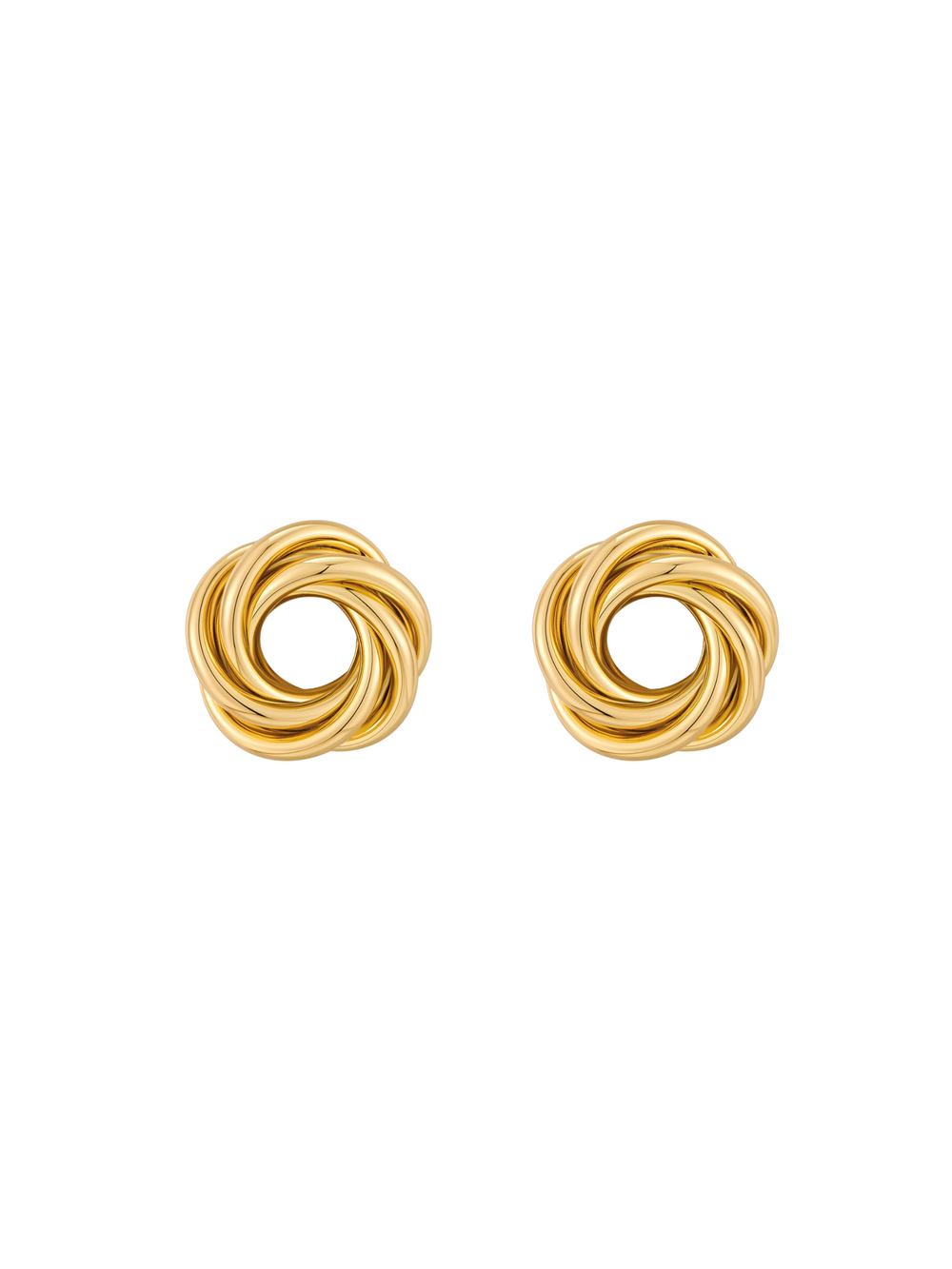 Par Arete Nudo Forma De Flor