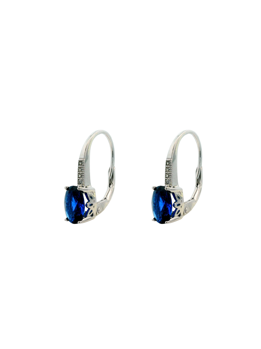 Par Arracada Con Zirconia Cuadrada