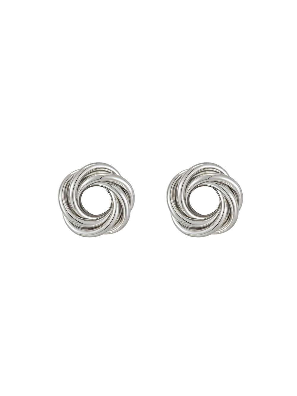 Par Arete Nudo Forma De Flor