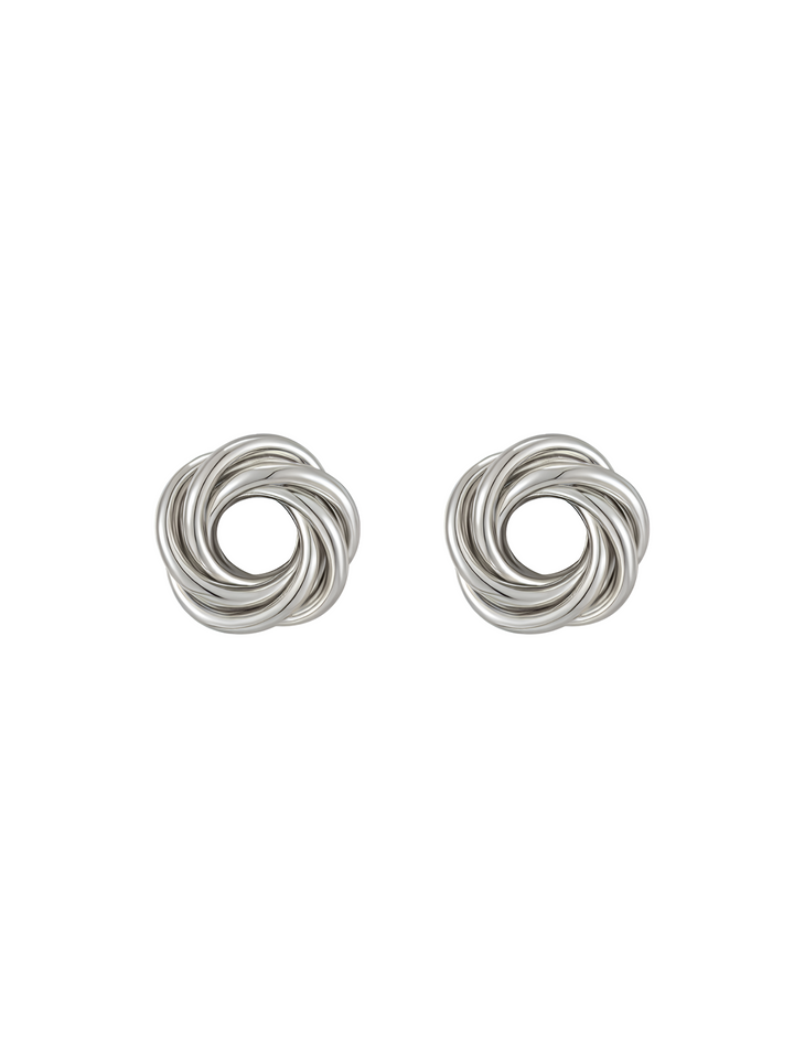 Par Arete Nudo Forma De Flor