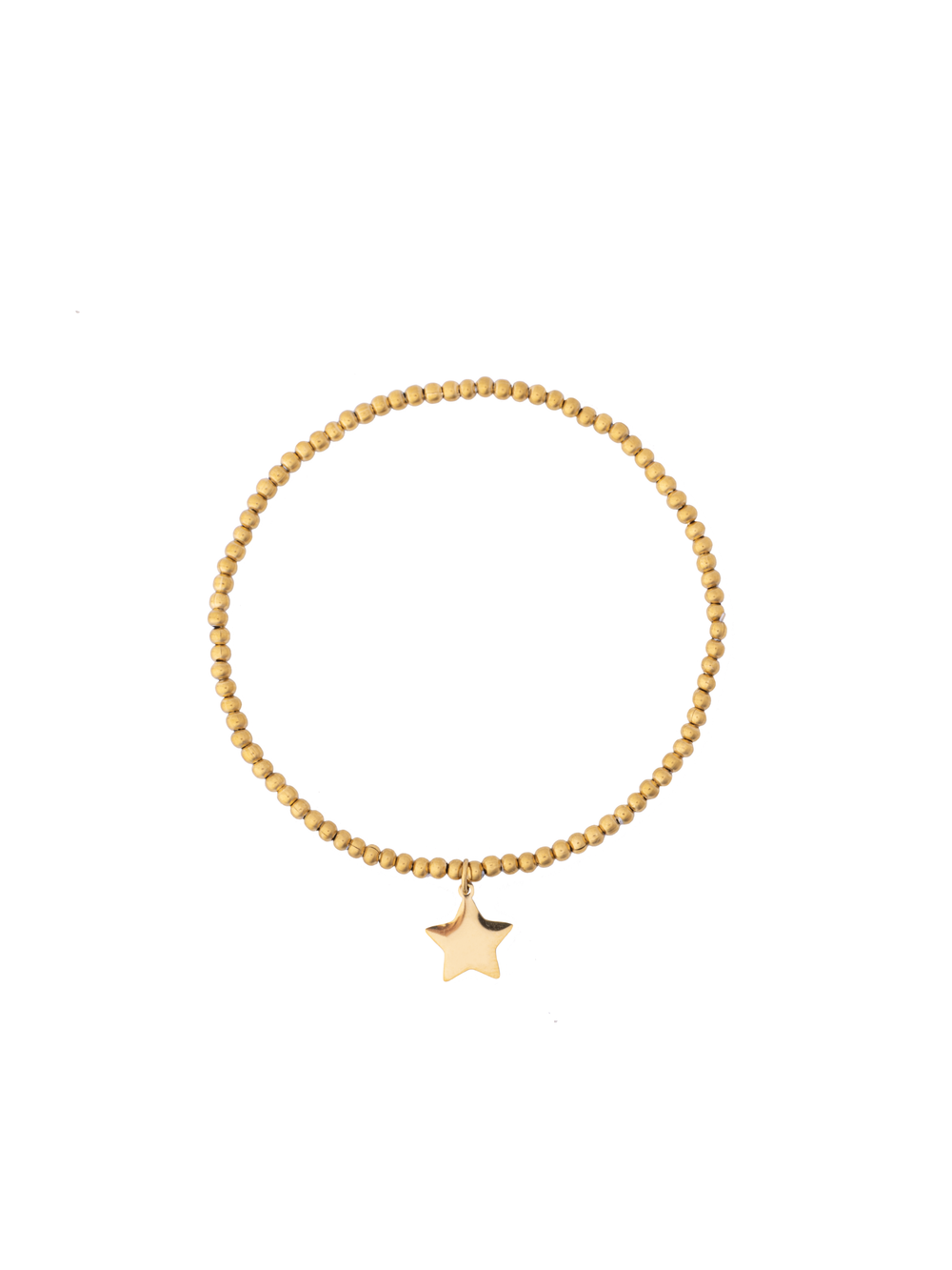 Pulsera Bolitas Con Dije Estrella