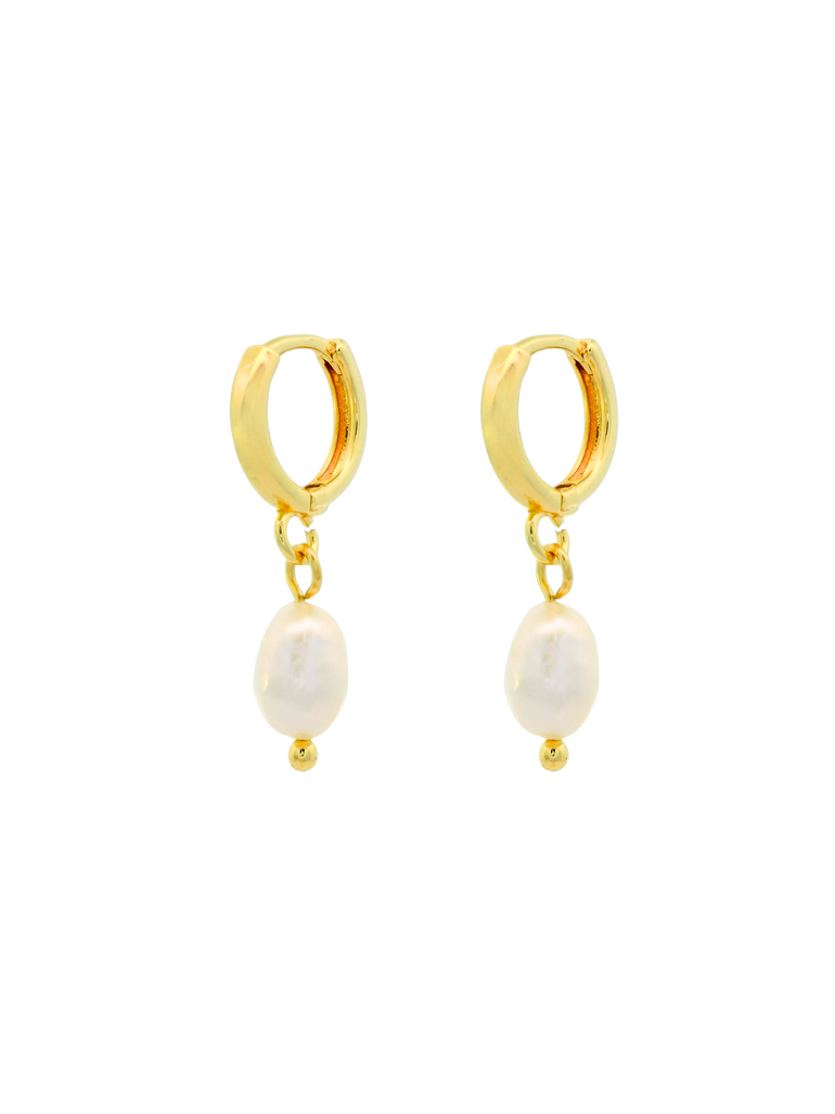 Par Arracada Con Dije Perlita